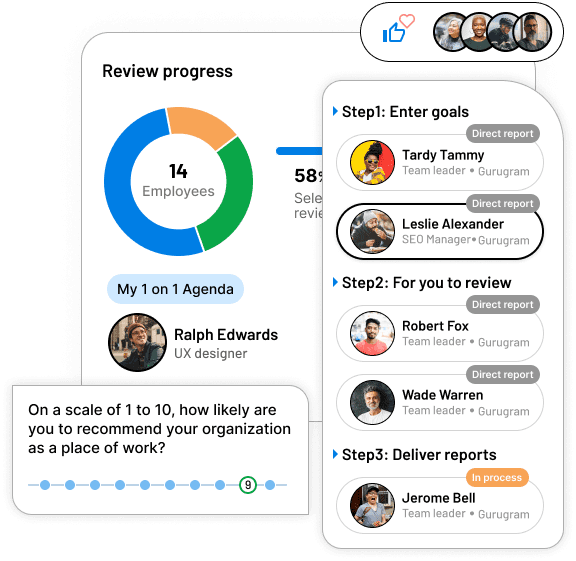 Qandle: A software tool for employee feedback that builds higher employee values